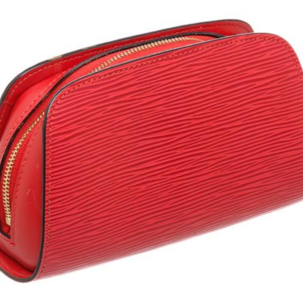 Louis Vuitton Red Dauphine Epi Leather Pm Cosmetic - Picture 3 of 8